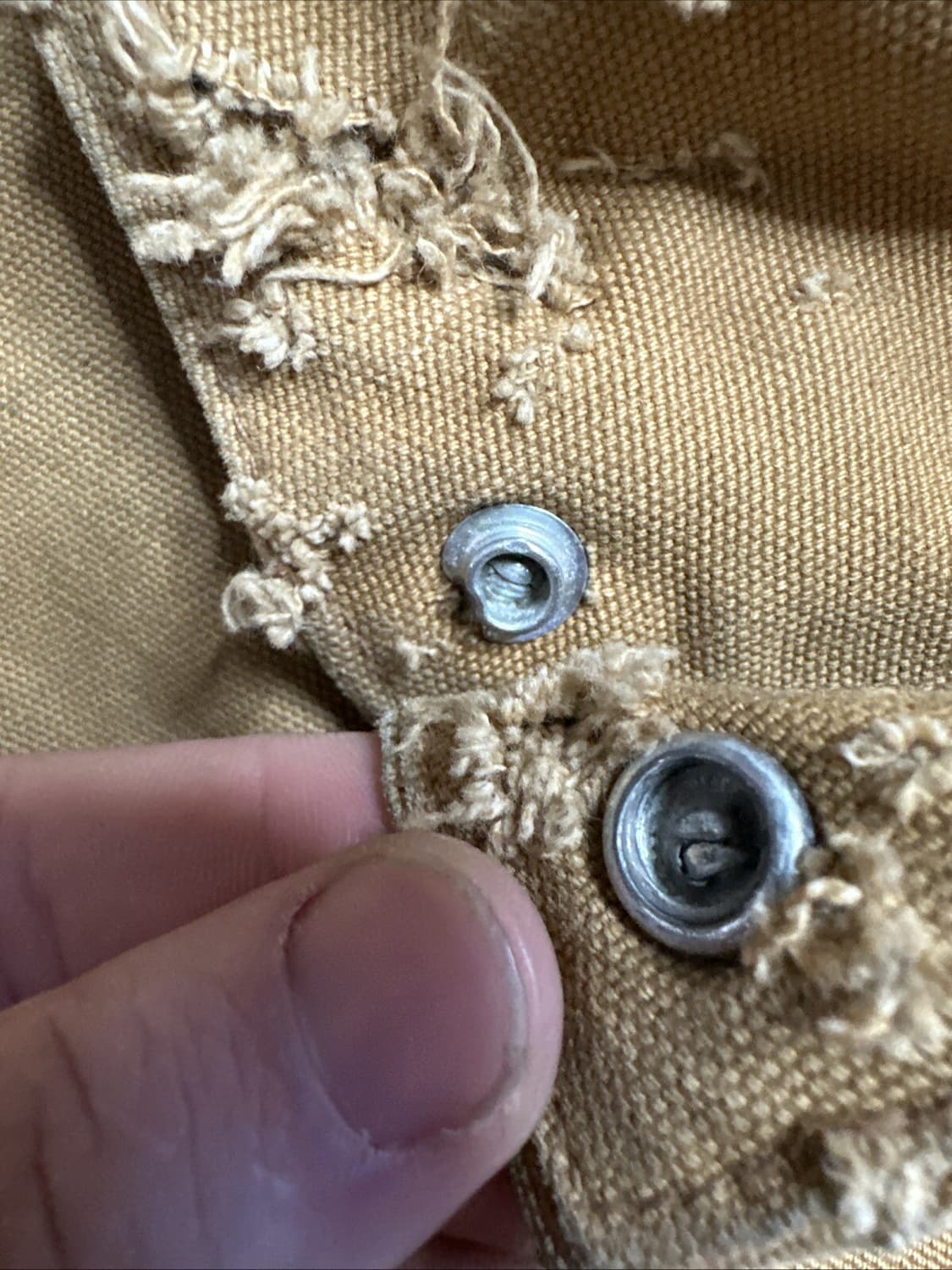 90s 칼하트 J01 디트로이트 린나이 오셰이 컴퍼니 커스텀 자켓 브라운 상품이미지5