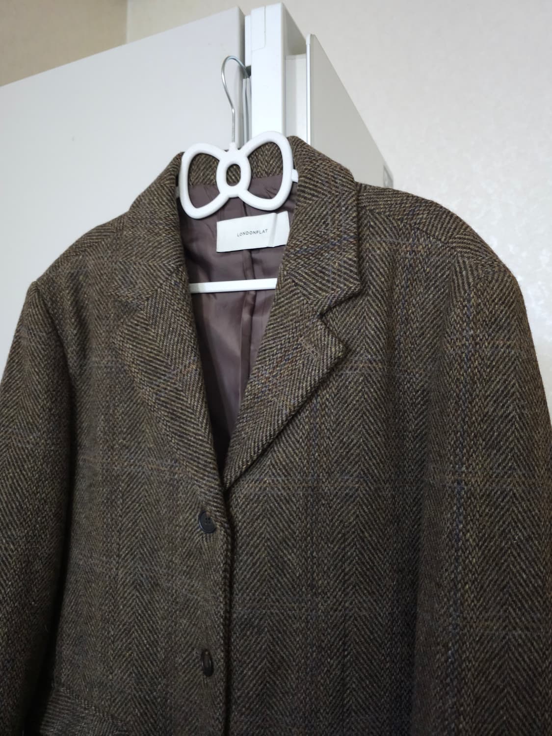 런던플랏 헤링본 자켓 브라운 상품이미지2