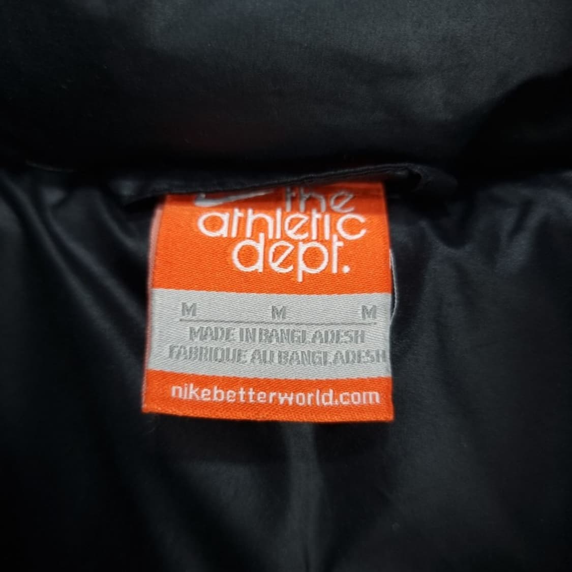 [나이키] 스우시 프린팅 덕다운 후드 패딩 베스트 조끼 블랙 M18287 상품이미지9