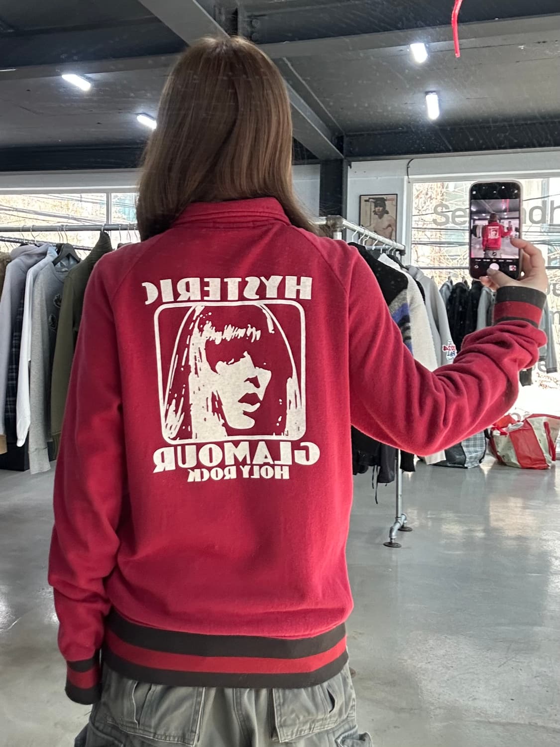 히스테릭글래머 Holy Rock백로고 트랙 코튼자켓 상품이미지1