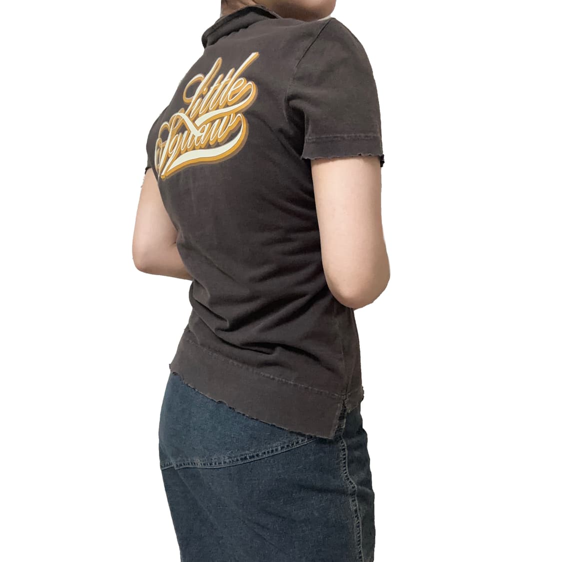 Brown short-sleeved t-shirt 상품이미지2