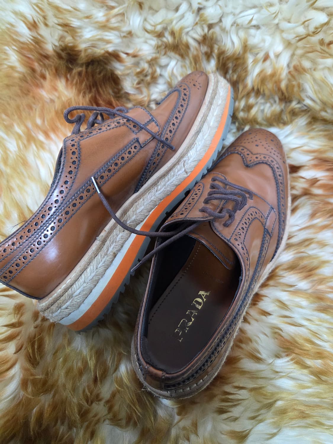 프라다 윙팁 구두,로퍼 상품이미지4