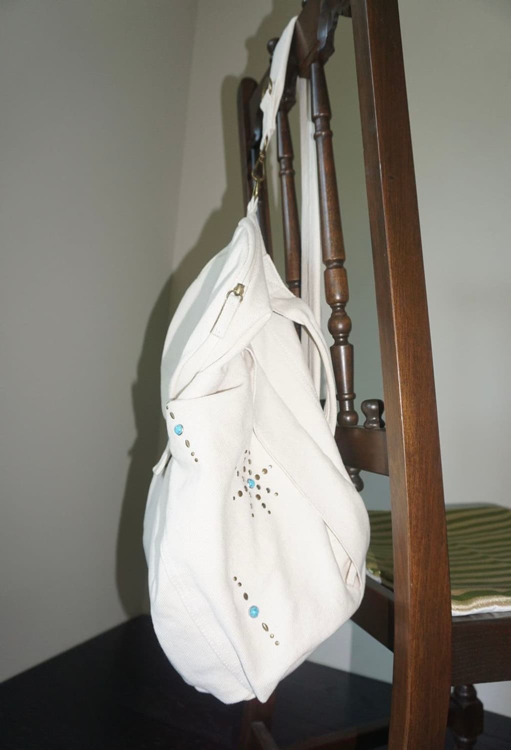 Three-way Stud Twill Bag (COOL NATURAL) 상품이미지2