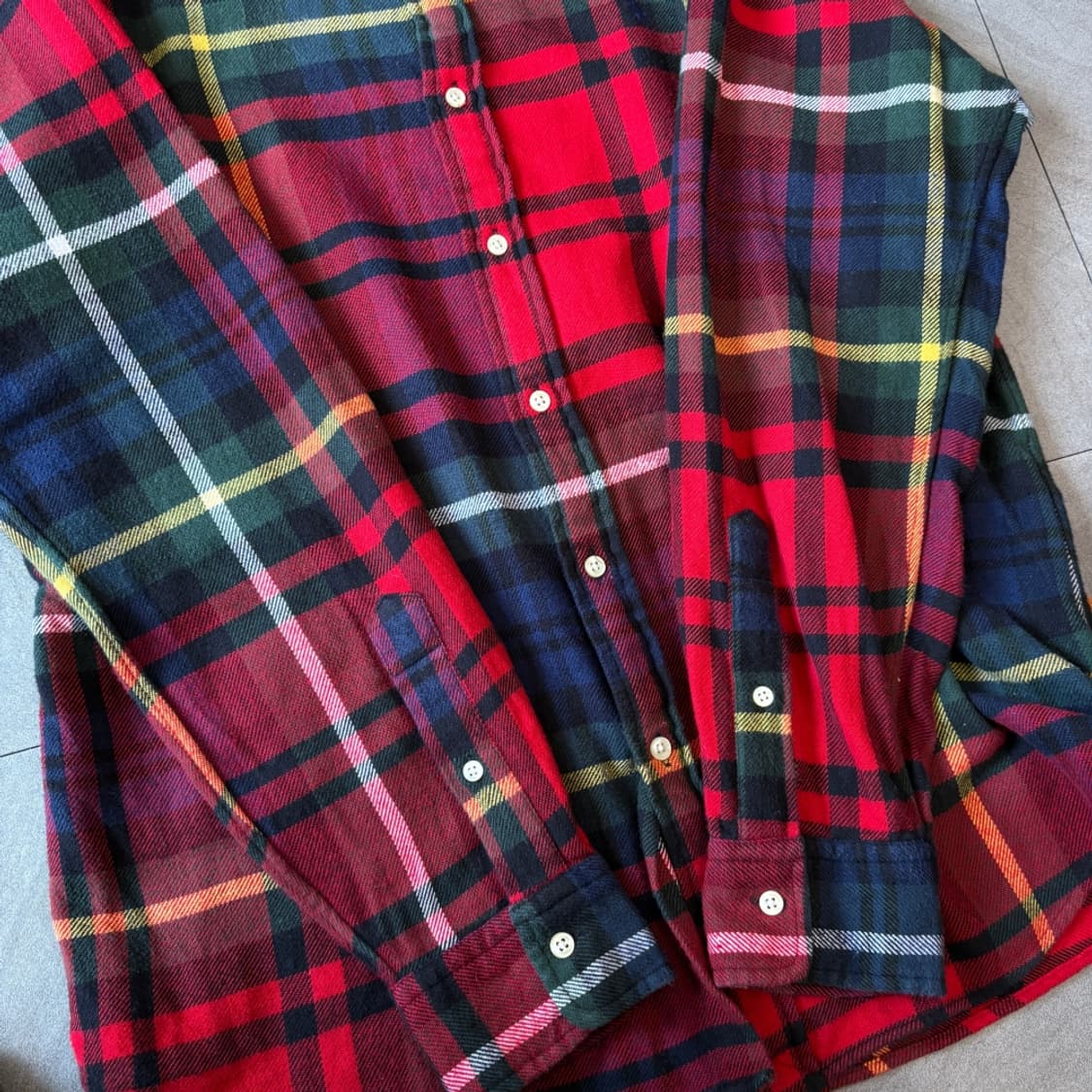 폴로 국내 정품 플란넬 해비 코튼 셔츠 상품이미지10