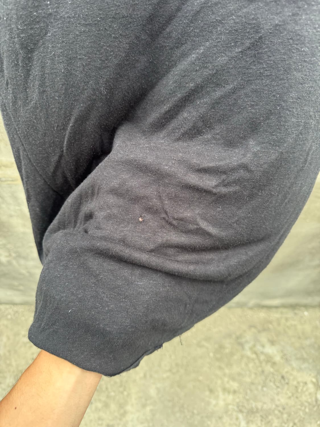 Blackmerle double neck tee(black/size L) 상품이미지4