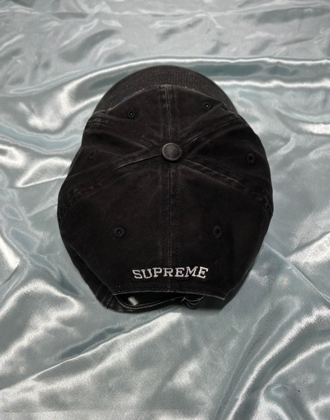 슈프림 6패널 블랙 캠프캡 상품이미지3