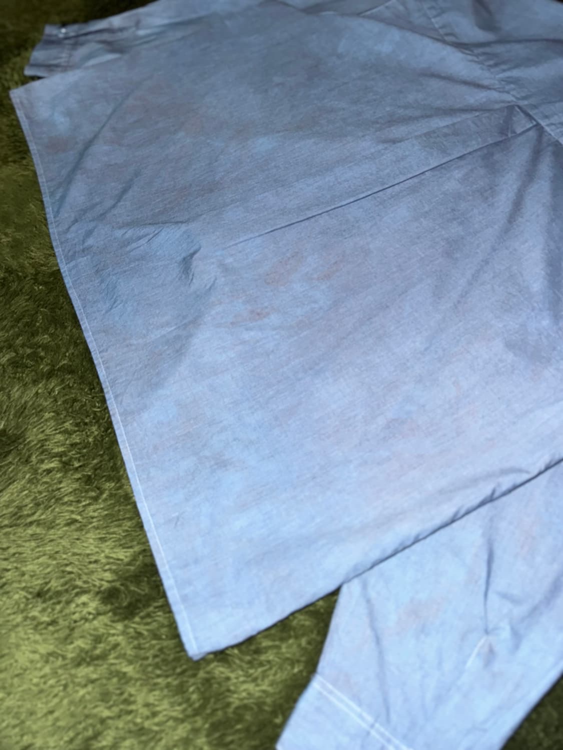 High Gate 하이게이트 재팬 핸드 다잉 엠브로이더리 셔츠 인디고 상품이미지9