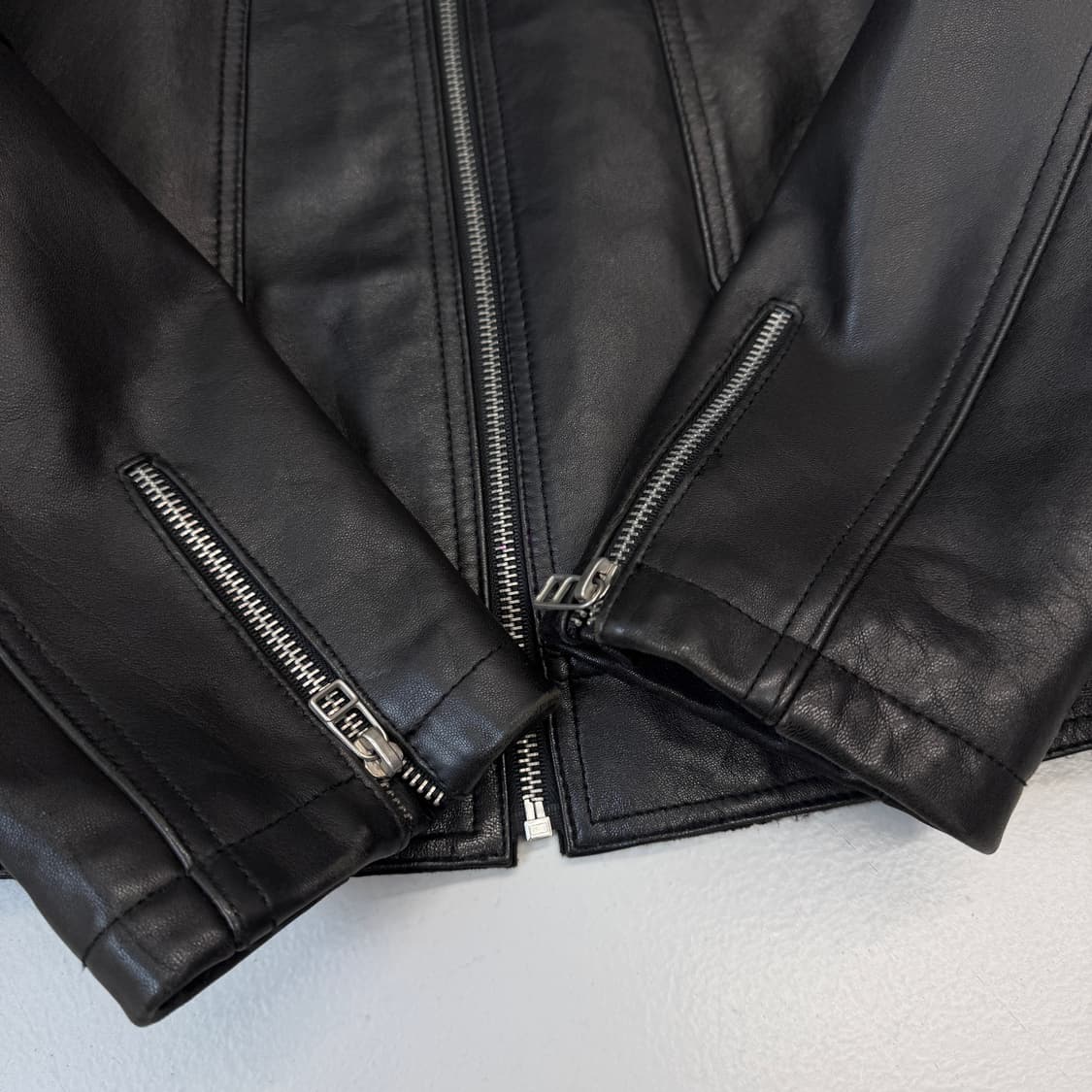 바이커 리얼레더 양가죽 라이더 가죽자켓 상품이미지5
