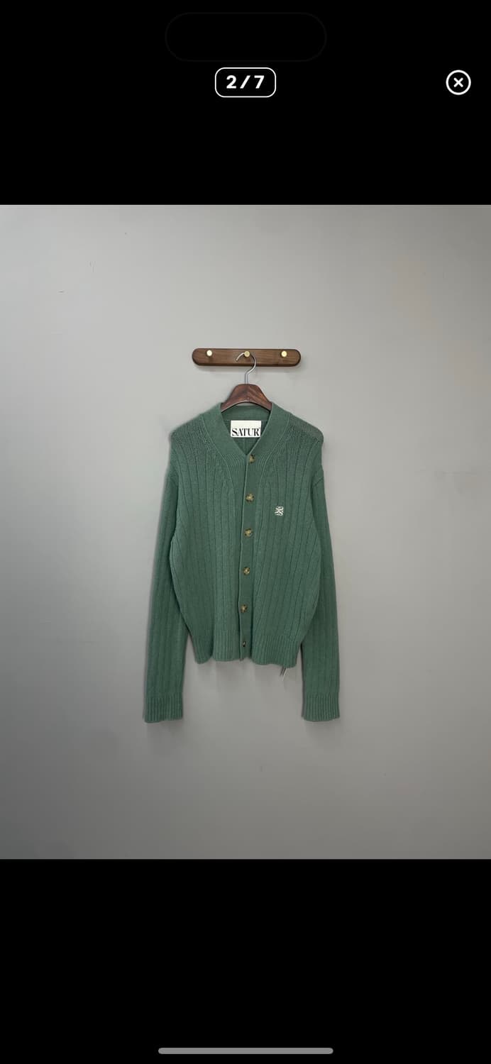 세터 세이지그린 부클 가디건 A2925 상품이미지2