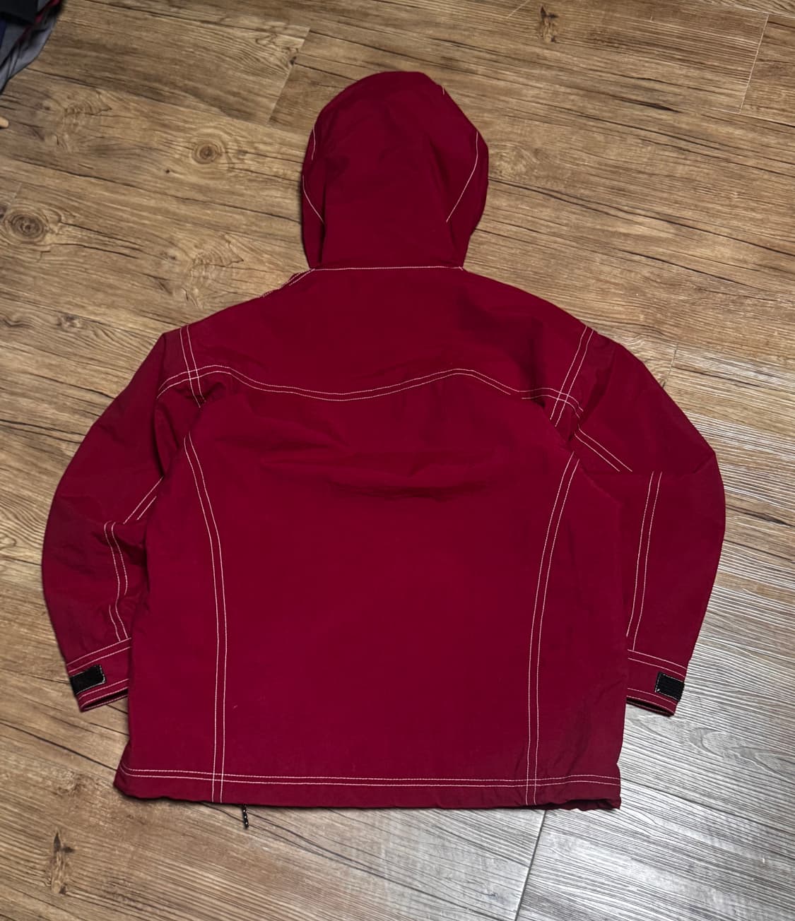 [M] Bag-bags 올드스쿨 버건디 후드 자켓 상품이미지3