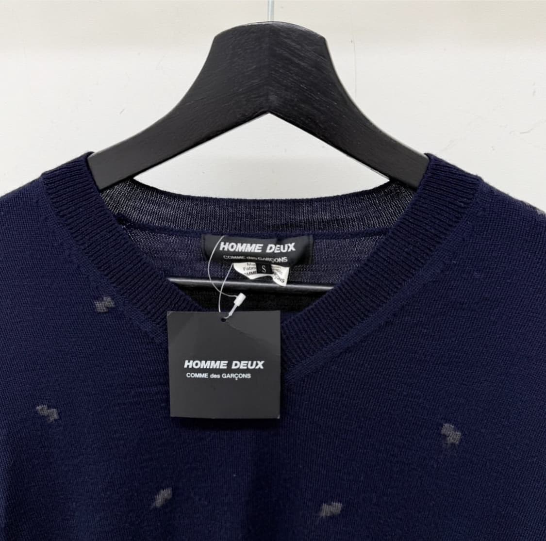 꼼데가르송 옴므 듀스 v넥 니트 상품이미지2