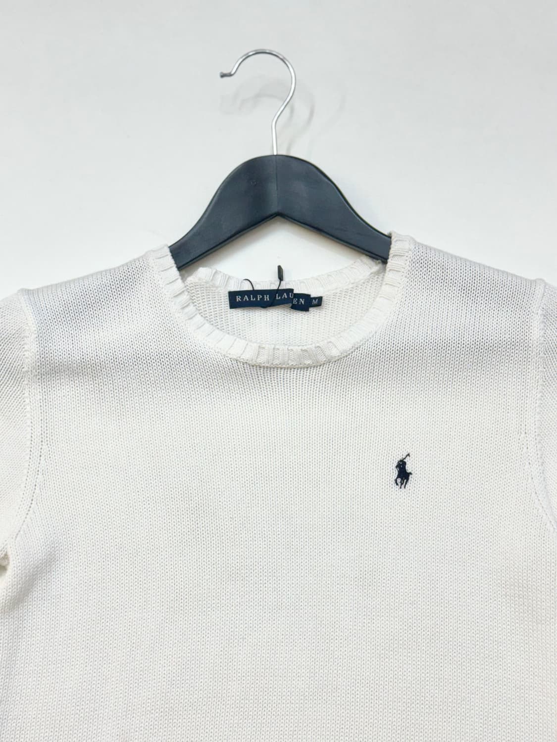 Polo Ralph Lauren 폴로 랄프로렌 화이트색상 반소매 니트 상품이미지3
