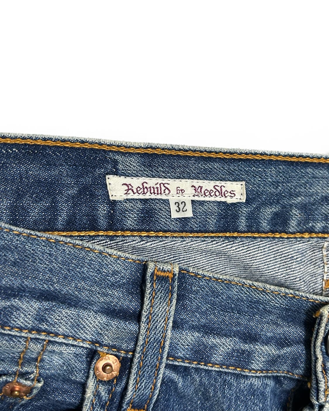 (33)리빌드 바이 니들스 백지퍼 데님팬츠 상품이미지3