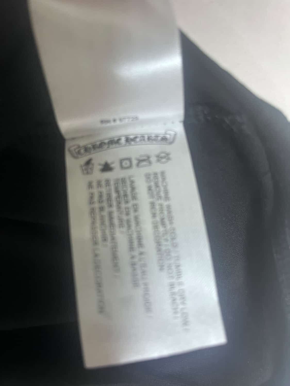 크롬하츠 스크롤 로고 롱슬리브 티셔츠 블랙 상품이미지4