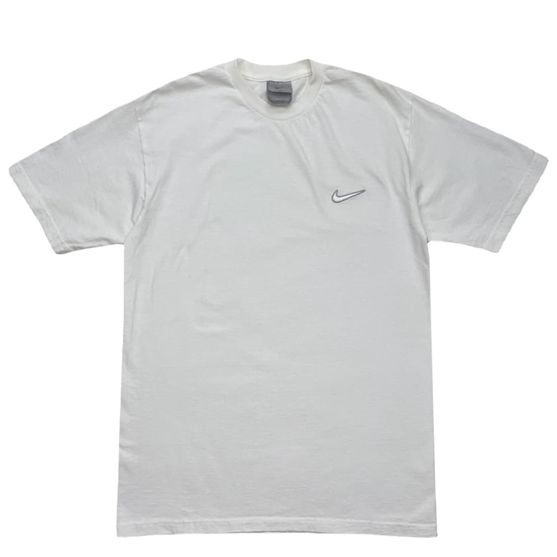 NIKE 올드스쿨 스우시 자수 티셔츠 크림 S 상품이미지1