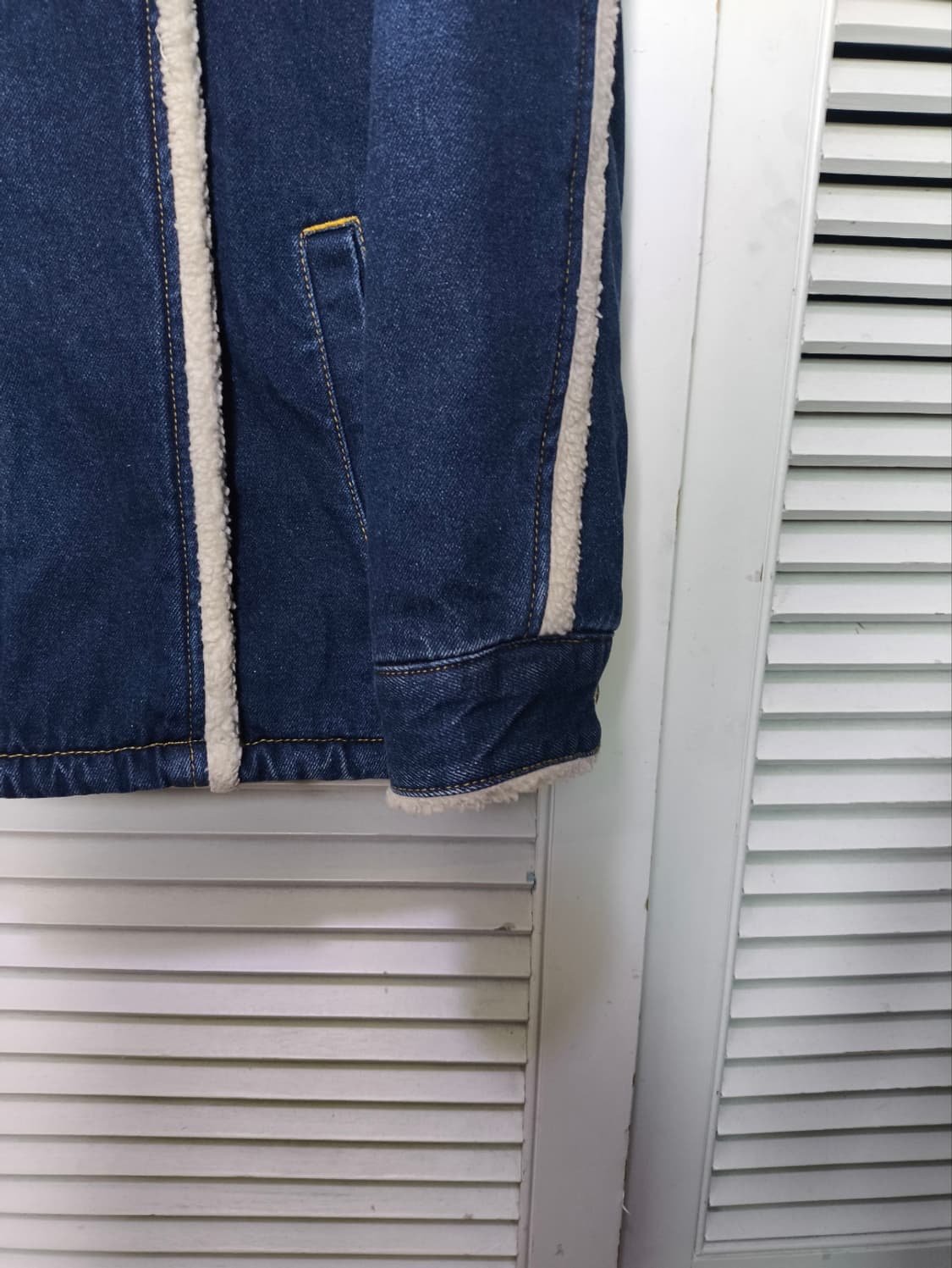 100 YAMMA 빈티지 쉐르파 데님자켓 양털 상품이미지3