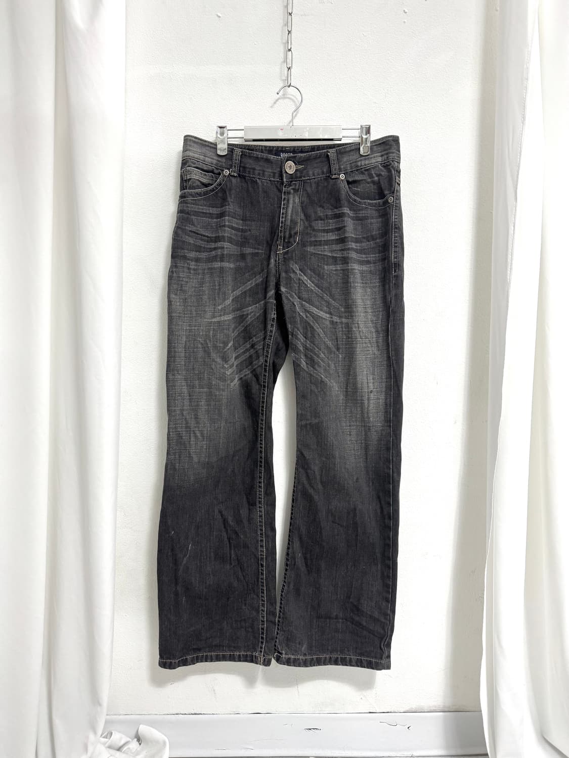 Washed wide denim pants 상품이미지2