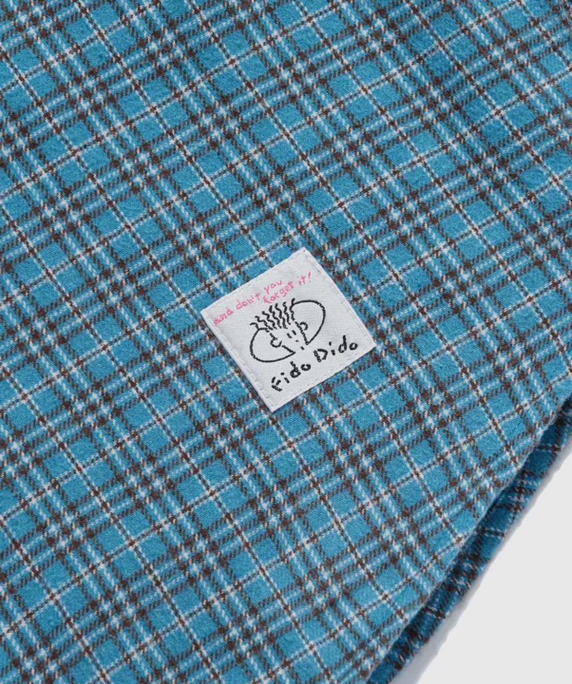 피도디도 퀼팅 체크 셔츠 블루 상품이미지5