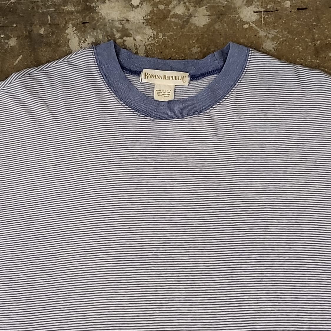 90s Made in USA 빈티지 바나나리퍼블릭 스트라이프 링거티  상품이미지2