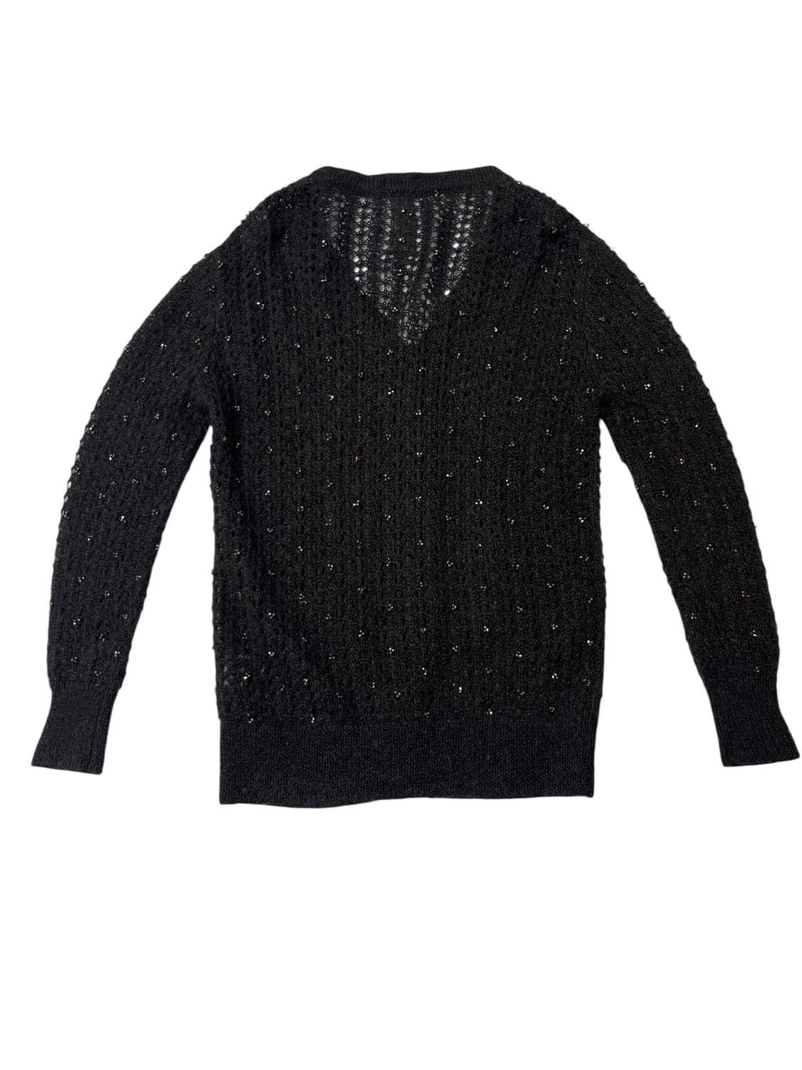 입생로랑 블랙 모헤어 가디건 상품이미지3