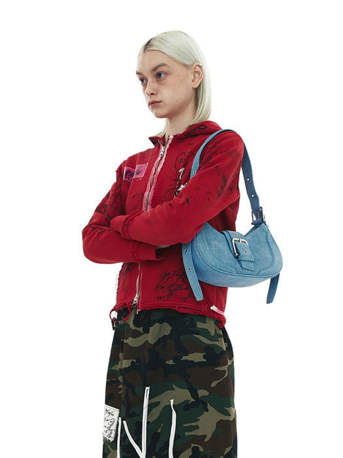 오소이 데님 호보 버클백 osoi hobo brocle 상품이미지2