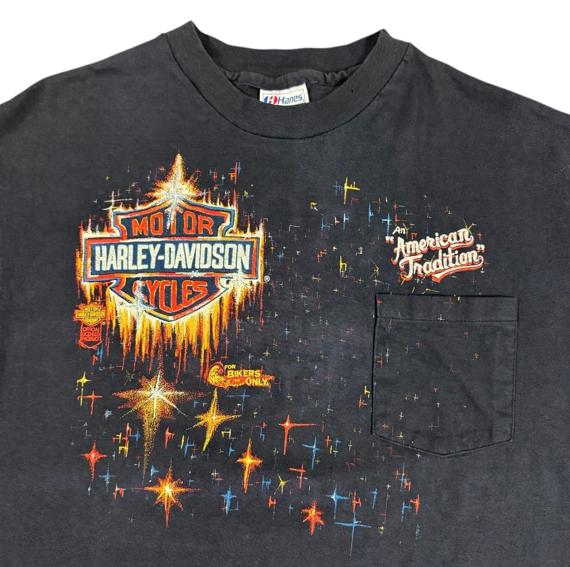 빈티지 80s Harley Davidson 할리데이비슨 포켓 티셔츠 상품이미지3