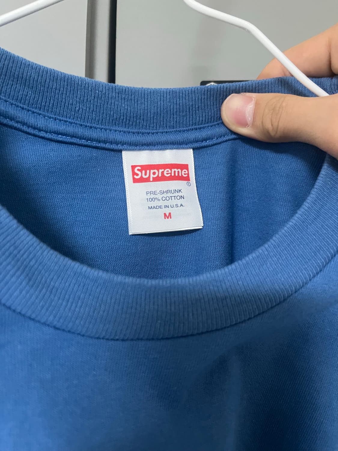 슈프림 고담 티셔츠 페이디드 블루 M 상품이미지4