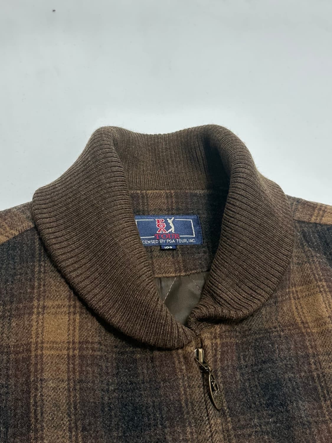 PGA tour 빈티지 숄카라 모직 블루종 자켓 상품이미지8