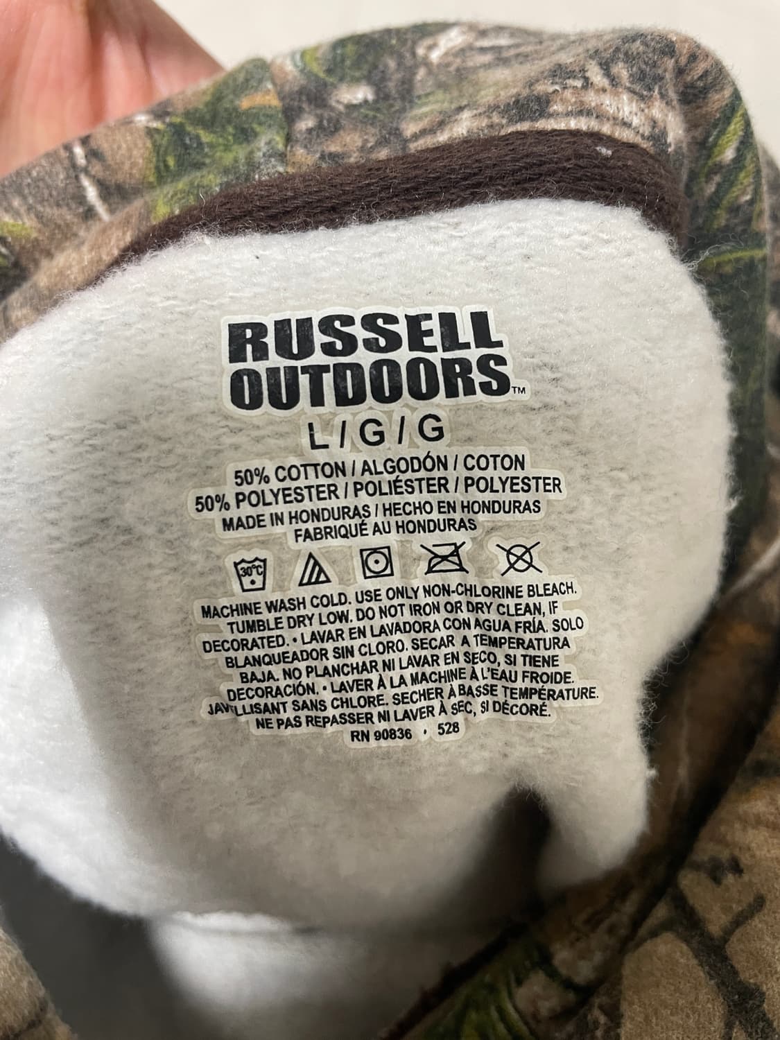 러셀 리얼트리 후드 L 50/50  Realtree Russell 상품이미지4