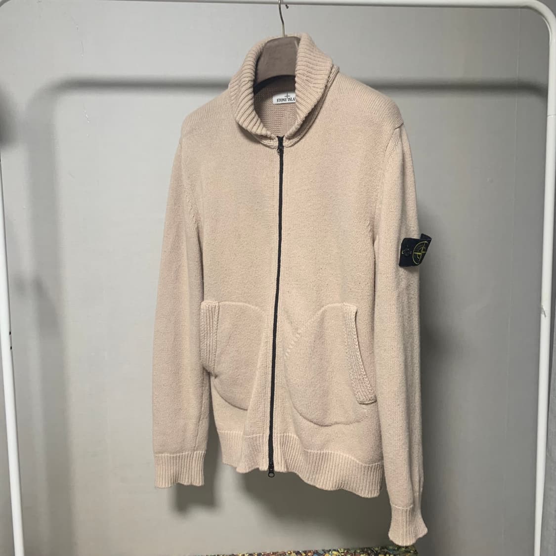 정품/21fw 스톤아일랜드 니트 집업 가디건 XL 상품이미지1