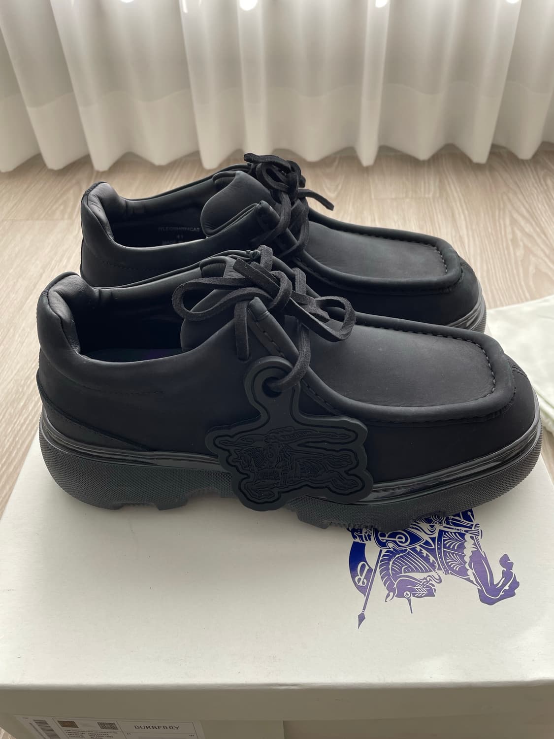 버버리 크리퍼 레이스업 블랙 41 상품이미지1