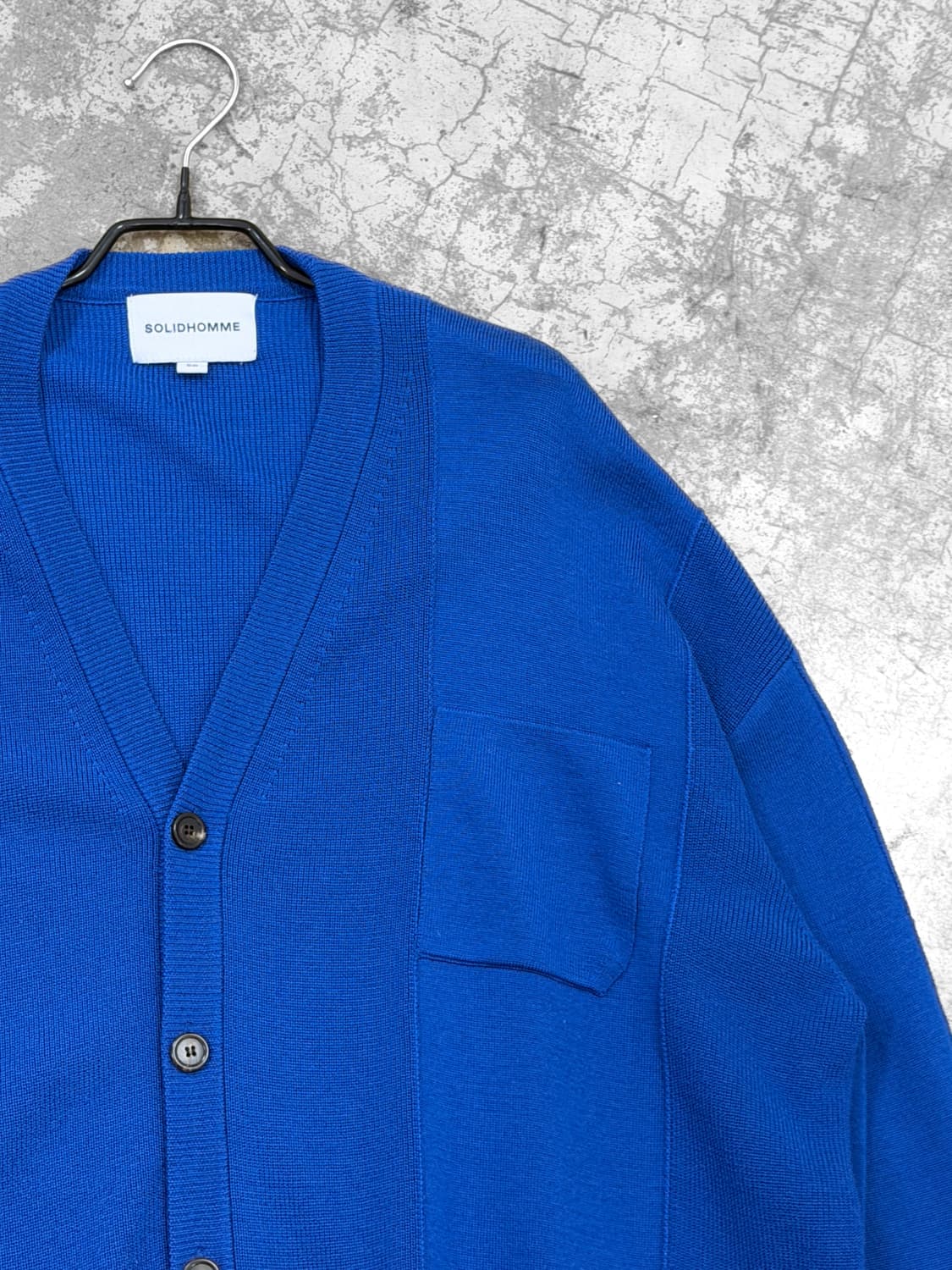 솔리드 옴므 울 니트 가디건 상품이미지3