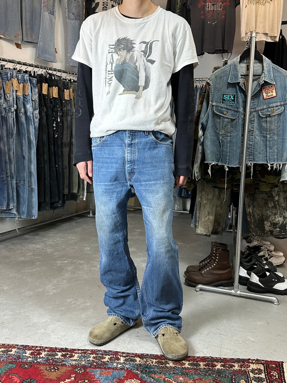 90's USA Made 빈티지 리바이스 517 오렌지탭 부츠컷 상품이미지2