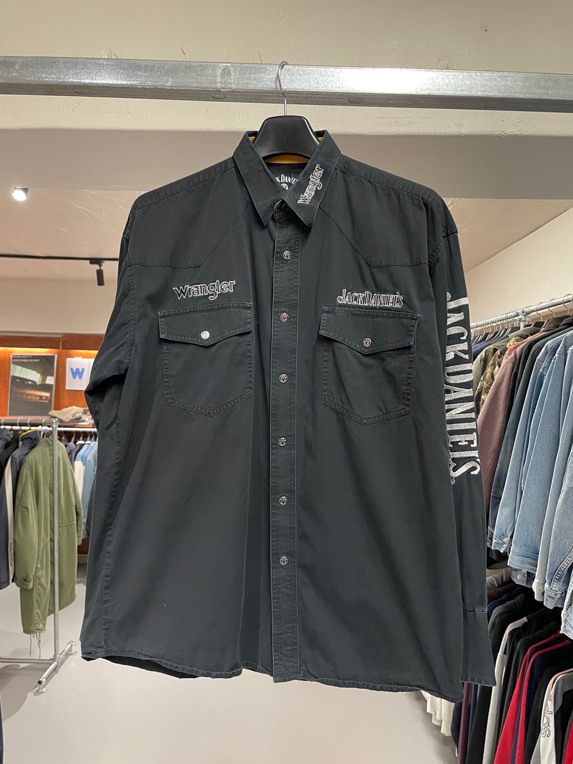 잭다니엘 X 랭글러 웨스턴 셔츠   상품이미지6