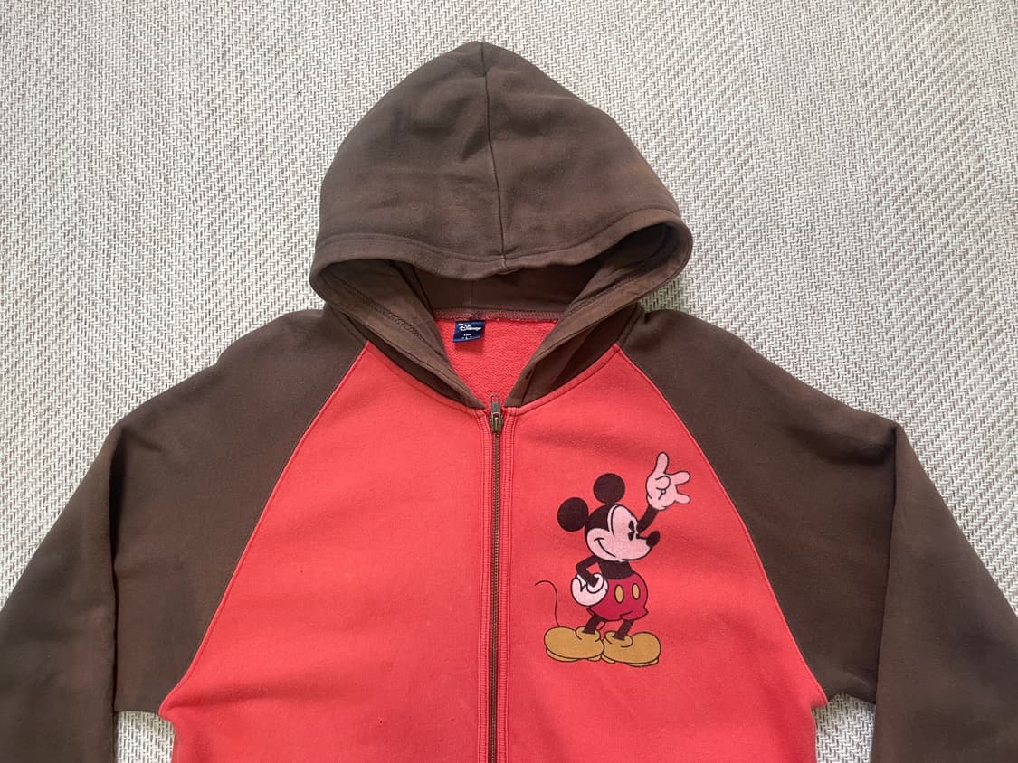 디즈니 미키마우스 프린팅 썬 페이딩 후드집업  J04154 상품이미지6