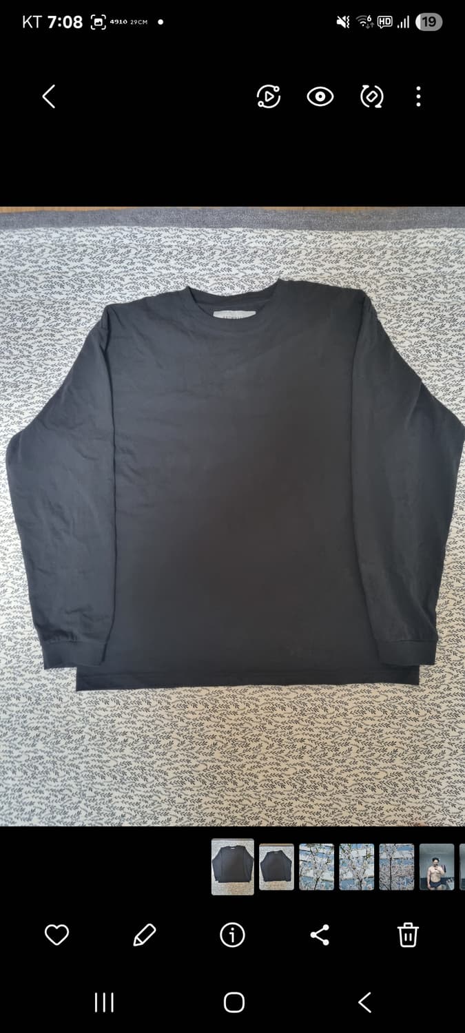 브라운야드 원데이 롱슬리브 4사이즈 블랙 상품이미지1