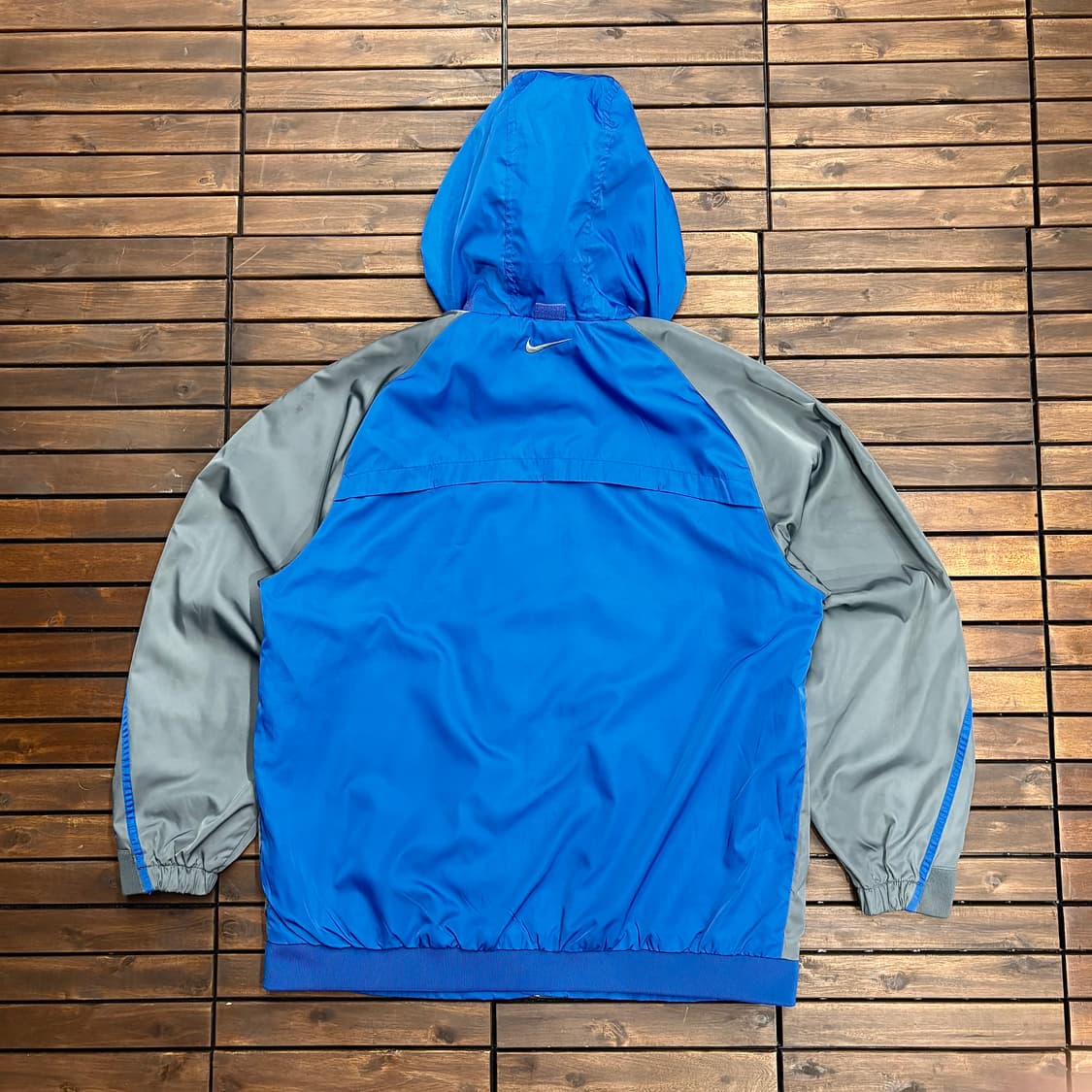 (L) 00s 나이키 스우시 배색 후드 바람막이 자켓 상품이미지3