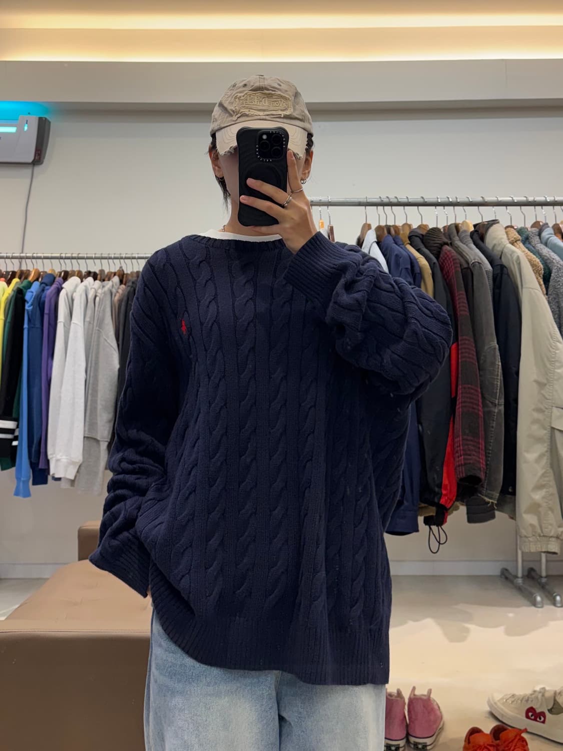 폴로 랄프로렌 꽈배기 니트 상품이미지1