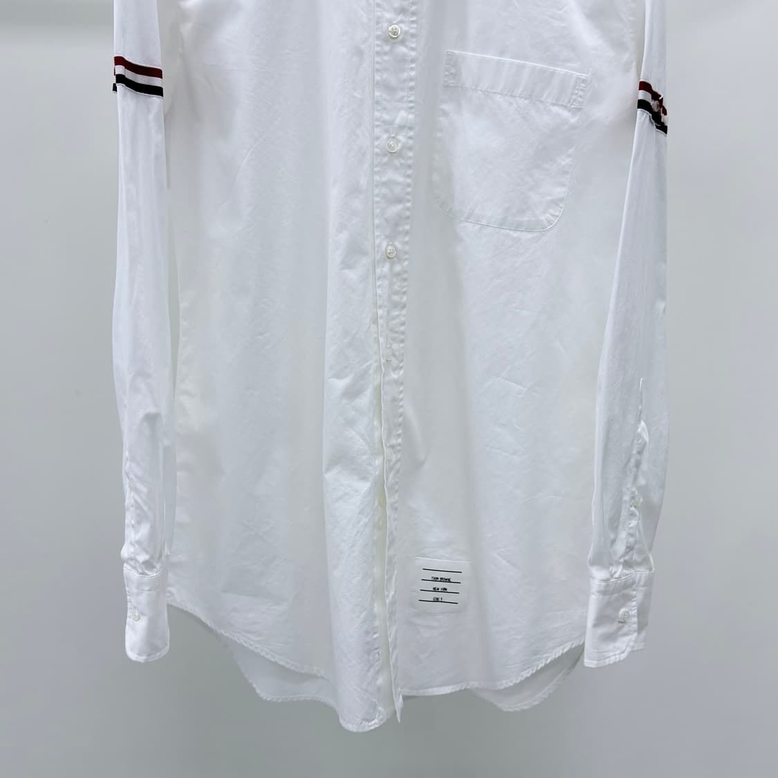 [S+급/5] 톰브라운 암밴드 옥스포드 셔츠 화이트 상품이미지4