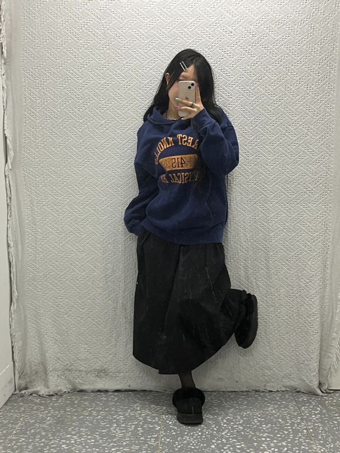 리바이스 올드스쿨 빈티지 레트로 골드탭 프린팅 후드티 M C06745 상품이미지2