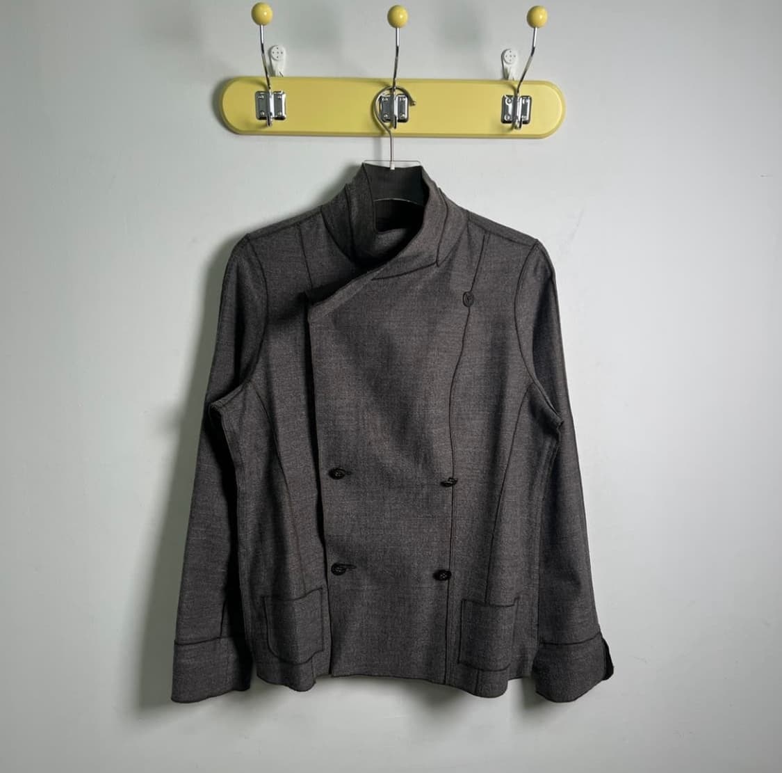 JPN VTG 빈티지 비대칭 하이넥 더블 브레스트 자켓 상품이미지2