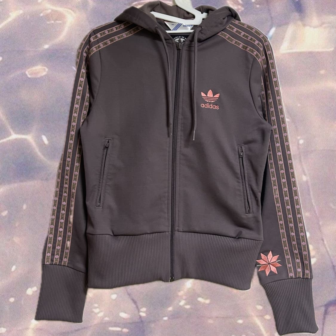 아디다스 페루 후드 져지 브라운핑크 희귀져지 90 상품이미지4