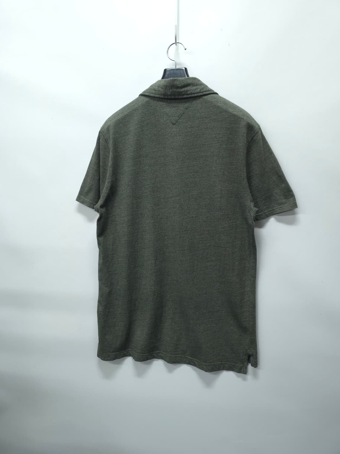 ​타미힐피거 슬림핏 멜란지 카키 피케 카라티 (100) 상품이미지10