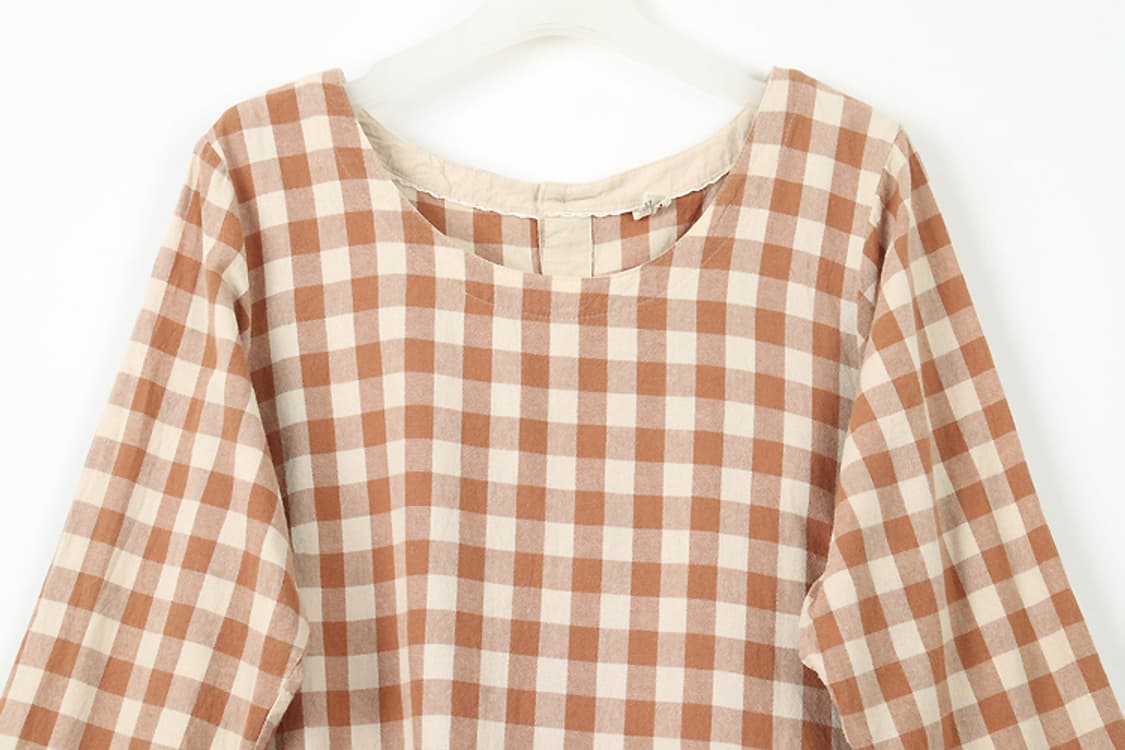 CLOUDNINE 원피스(M)  깅엄체크원피스 모리걸 상품이미지4