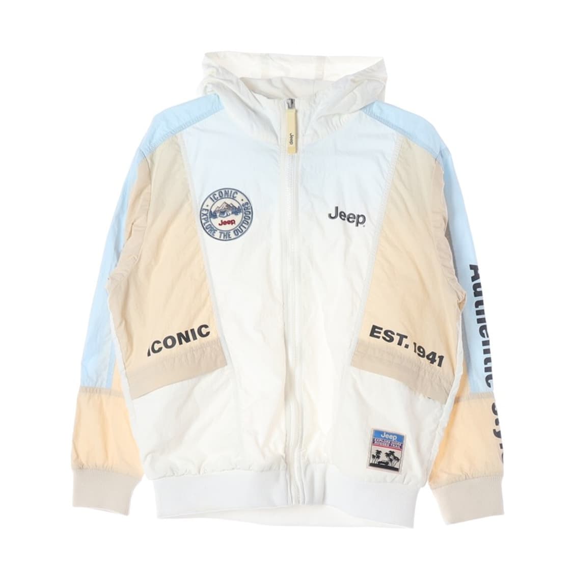 Jeep 키즈 배색 후드 바람막이 자켓 11-13Y 상품이미지1