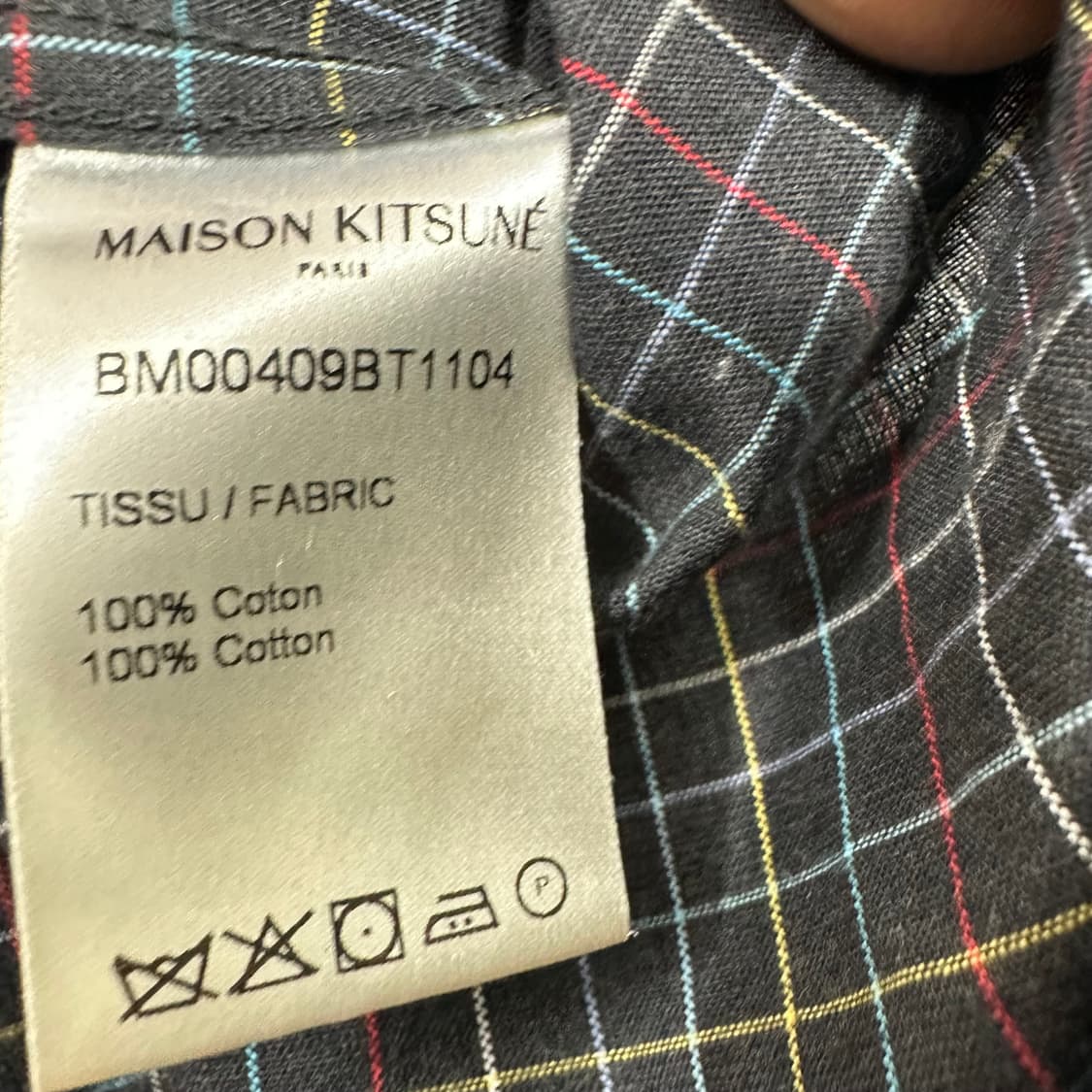 메종키츠네 폭스패치 체크셔츠 상품이미지5