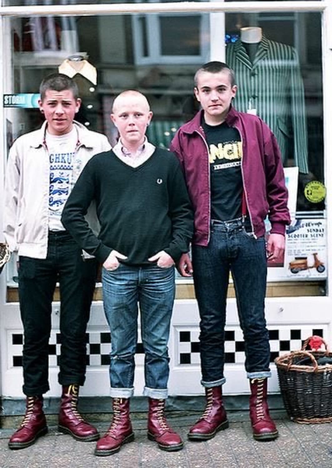 [BANNED] 스킨헤드 펑크 해링턴자켓 버건디 MADE IN 상품이미지4