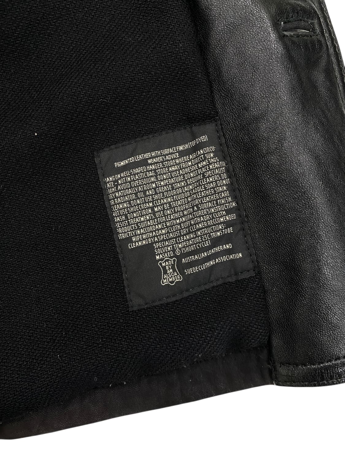 90's Bisonte 레더 헌팅 자켓 상품이미지8