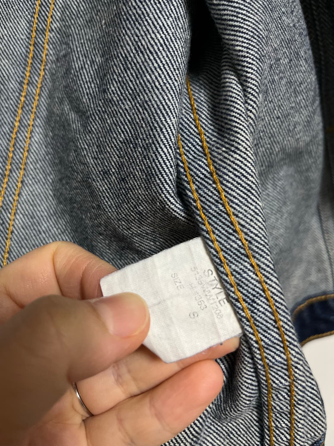 폴로진 데님 자켓 청자켓 S 상품이미지3