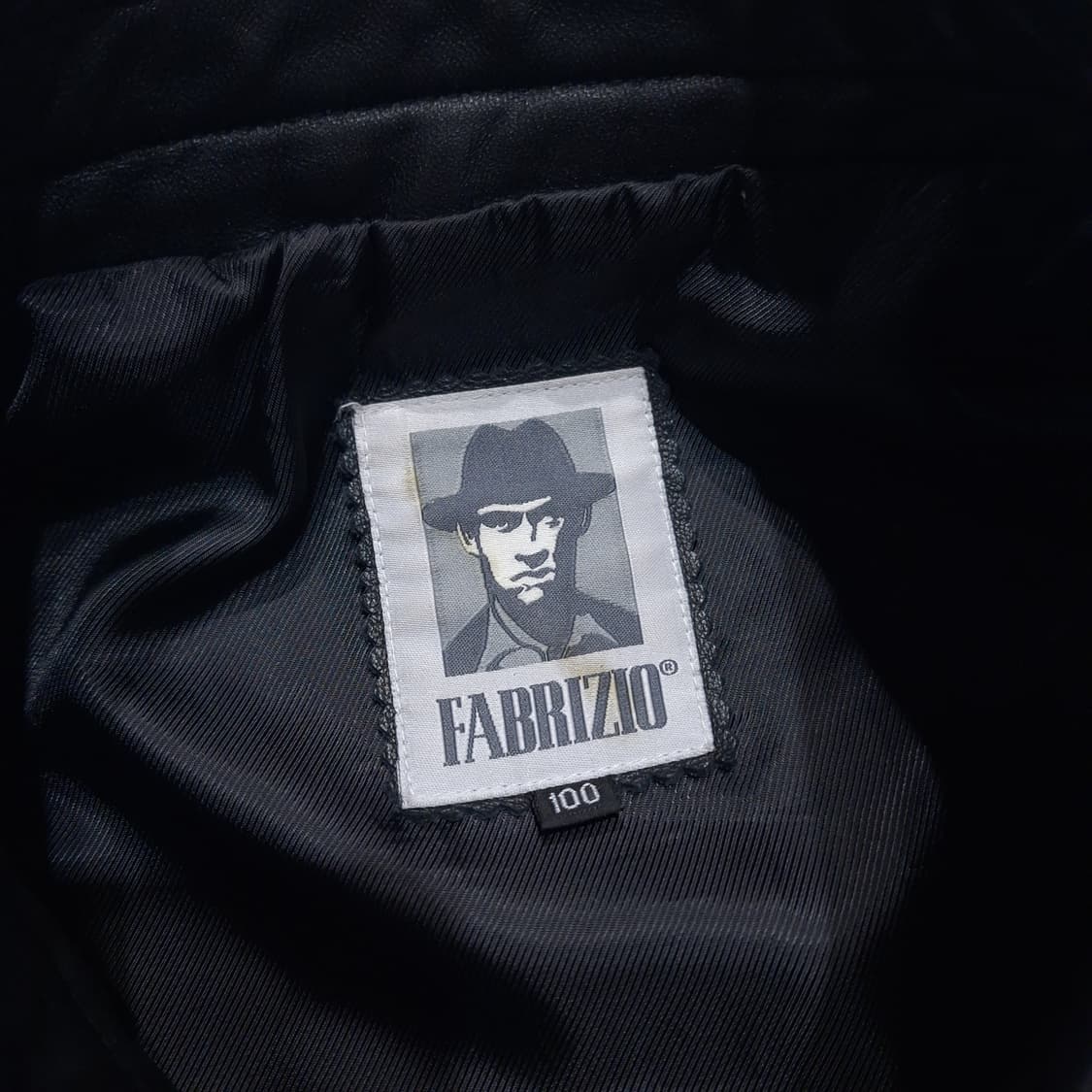 파브리지오 00s 블랙 네크비조 모크넥 램스킨 양가죽 레더자켓 가죽자켓 상품이미지7